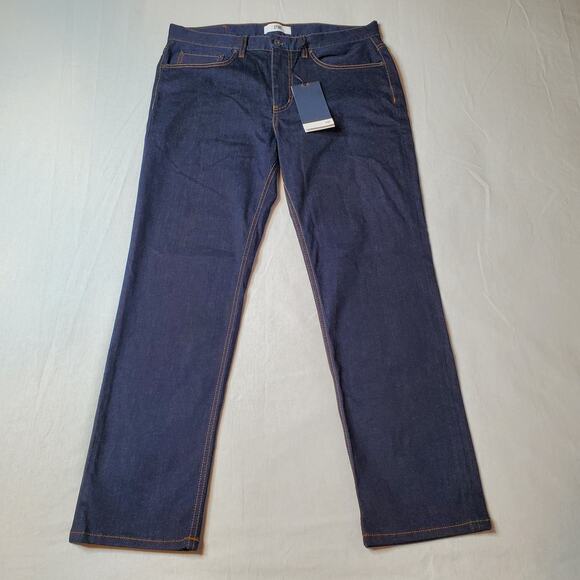 Spoke Jeans Men's Size 33X28 NWT Build B 10oz. Travel Jeans Dark Blue - Picture 2 of 10